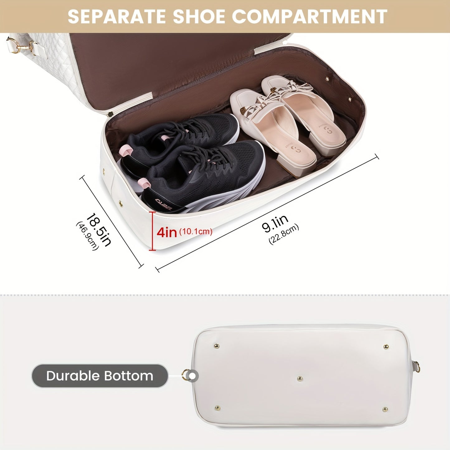 Canvas Weekender Travel Duffle Bag