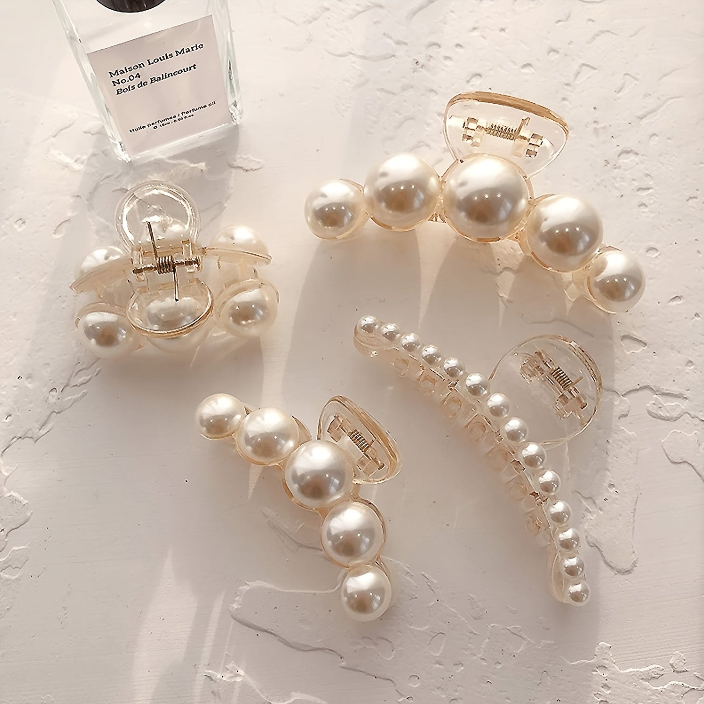 French Faux Pearl Hair Clip Set