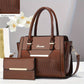2-Piece Crocodile Pattern Tote Bag Set