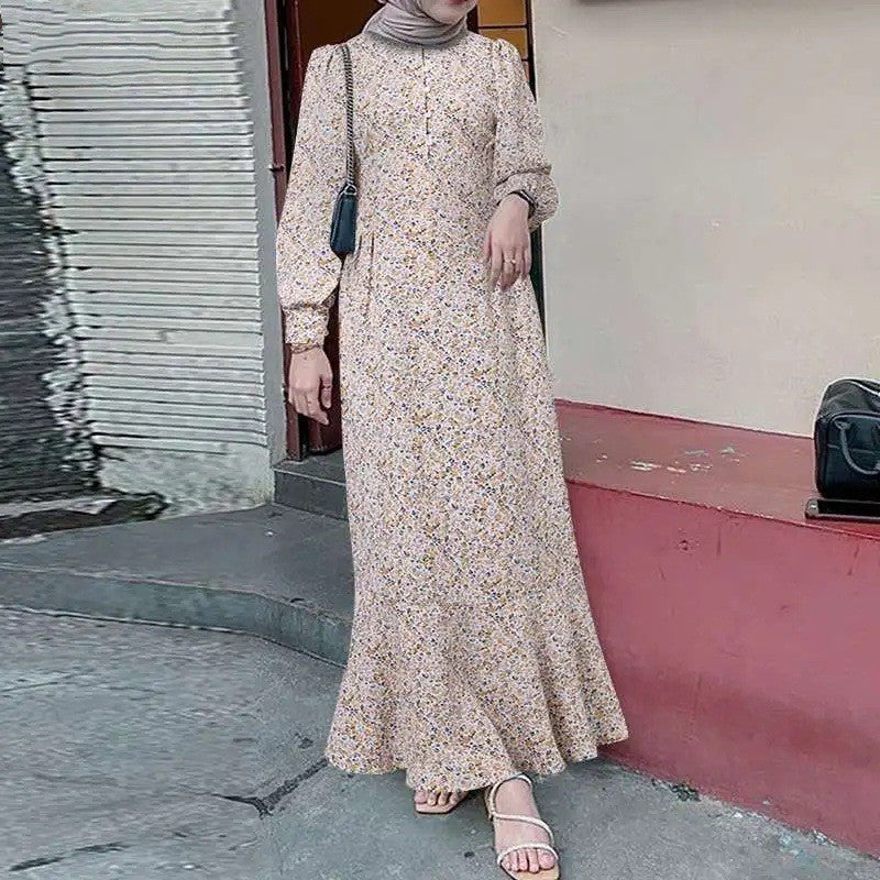 Clothing Bohemian Style Small Floral Dress