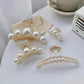 French Faux Pearl Hair Clip Set