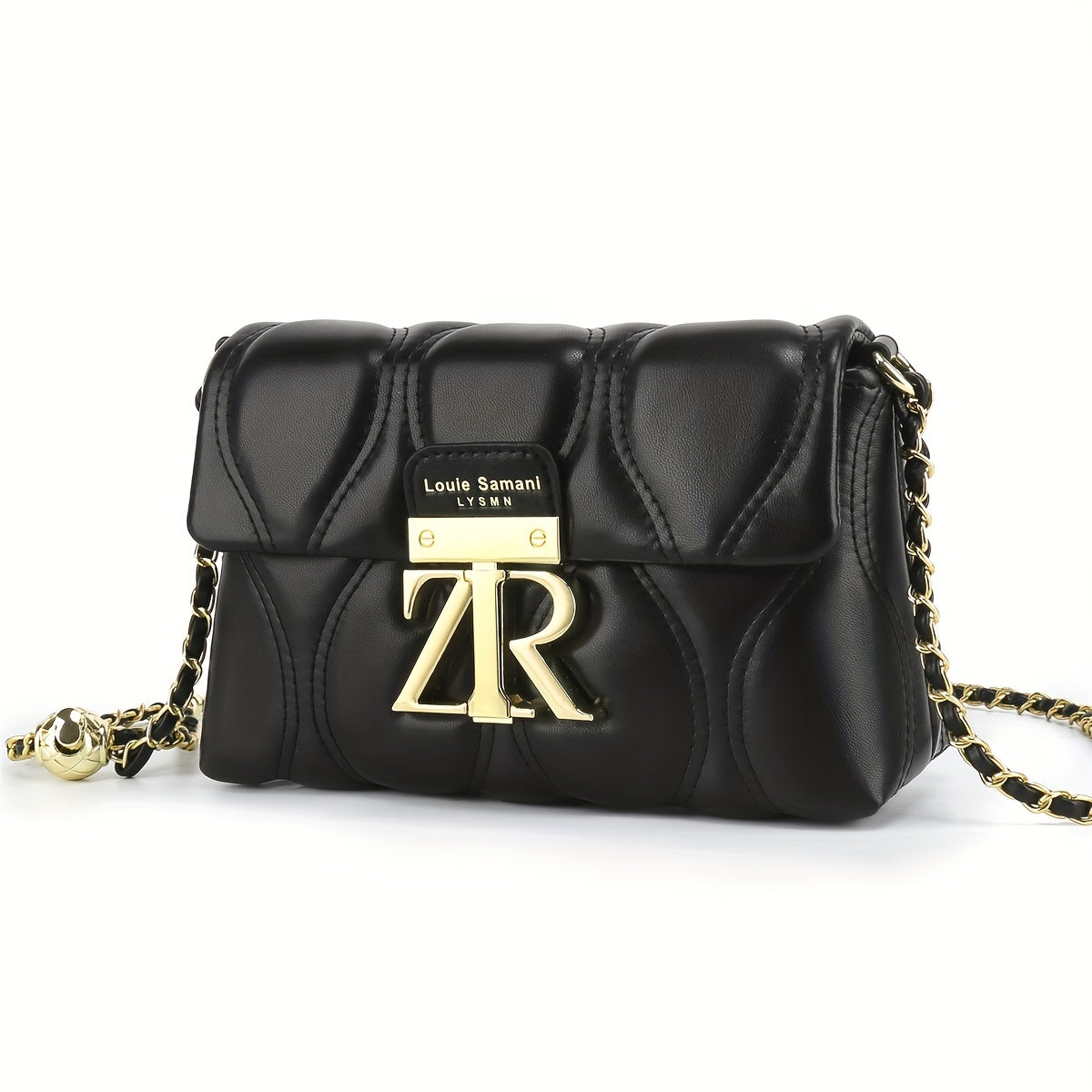 Black PU Leather Crossbody Bag