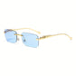 Retro Cheetah Rimless Glasses