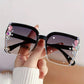 Rhinestone Square Gradient Sunglasses