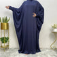 Women’s Traditional Solid Color Long Sleeve Loose Abaya Robe