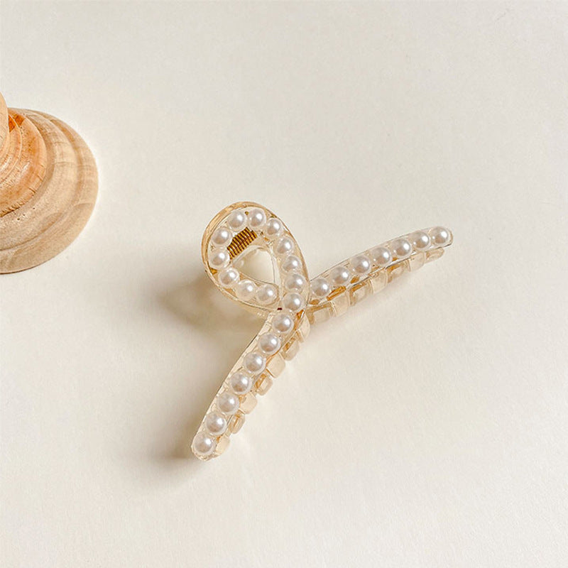French Faux Pearl Hair Clip Set