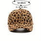Leopard Print Corduroy Baseball Cap