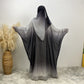 Falah Gradient Batwing Sleeve With Headscarf Suit