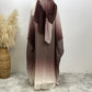 Falah Gradient Batwing Sleeve With Headscarf Suit