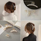 French Faux Pearl Hair Clip Set