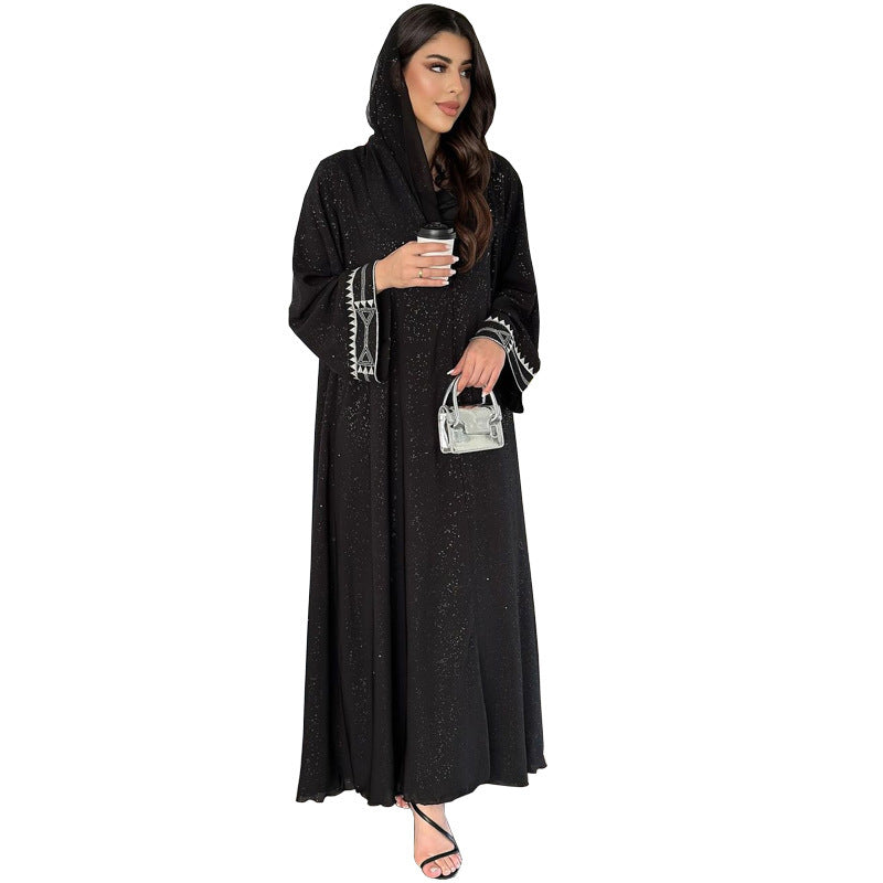 Women’s Modest Open Abaya Cardigan Robe
