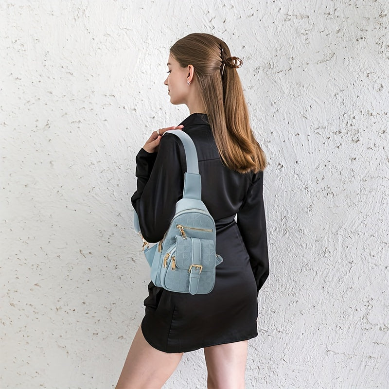 Checkered Fanny Pack Crossbody Bag