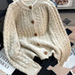 Women’s Retro Thick Knit Sweater Coat