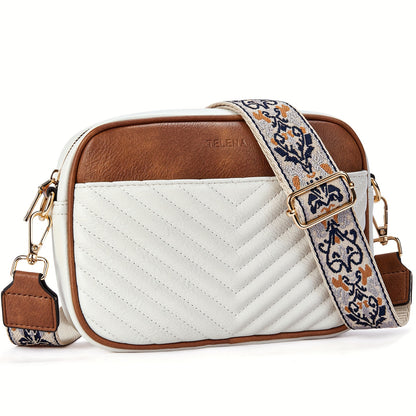 Quilted Vegan Leather Crossbody Bag