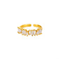 Gold-plated Adjustable Ring With Opening