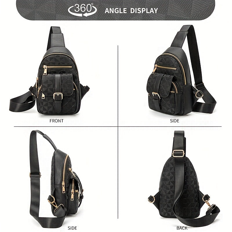 Checkered Fanny Pack Crossbody Bag