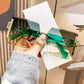 Y2K Oversized Rimless Square Sunglasses