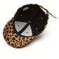 Leopard Print Corduroy Baseball Cap