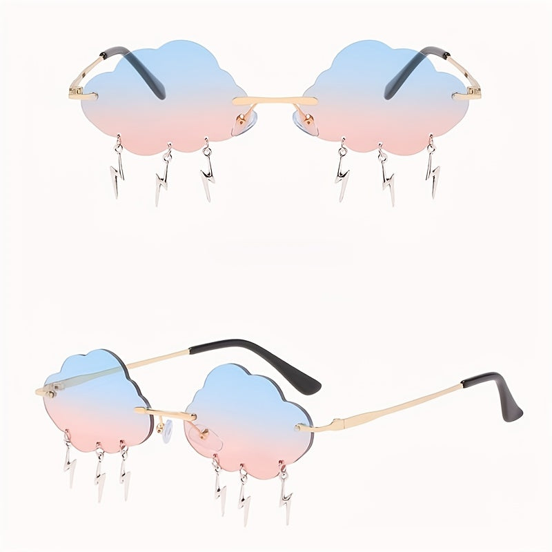 Men’s Cloud & Flash Gradient Sunglasses