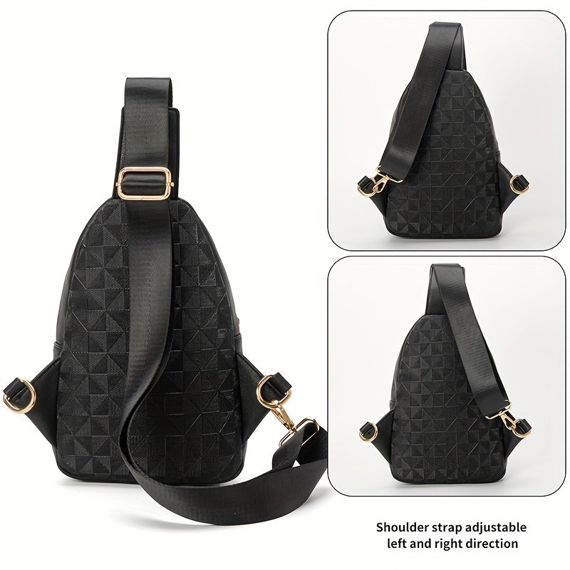 Checkered Fanny Pack Crossbody Bag