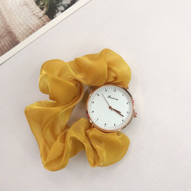 Sparkling Satin Strap Quartz Watch