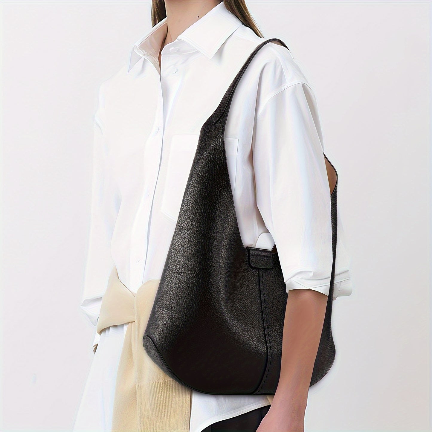 CAITINA CN5009 Vegan Leather Hobo Bag