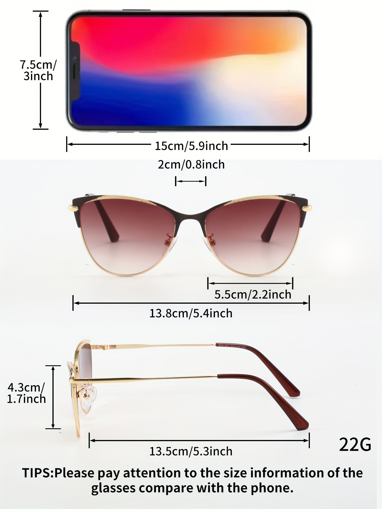Round Cat-Eye Anti-Glare Sunglasses