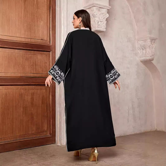 Embroidery East Muslim Fashion Cardigan