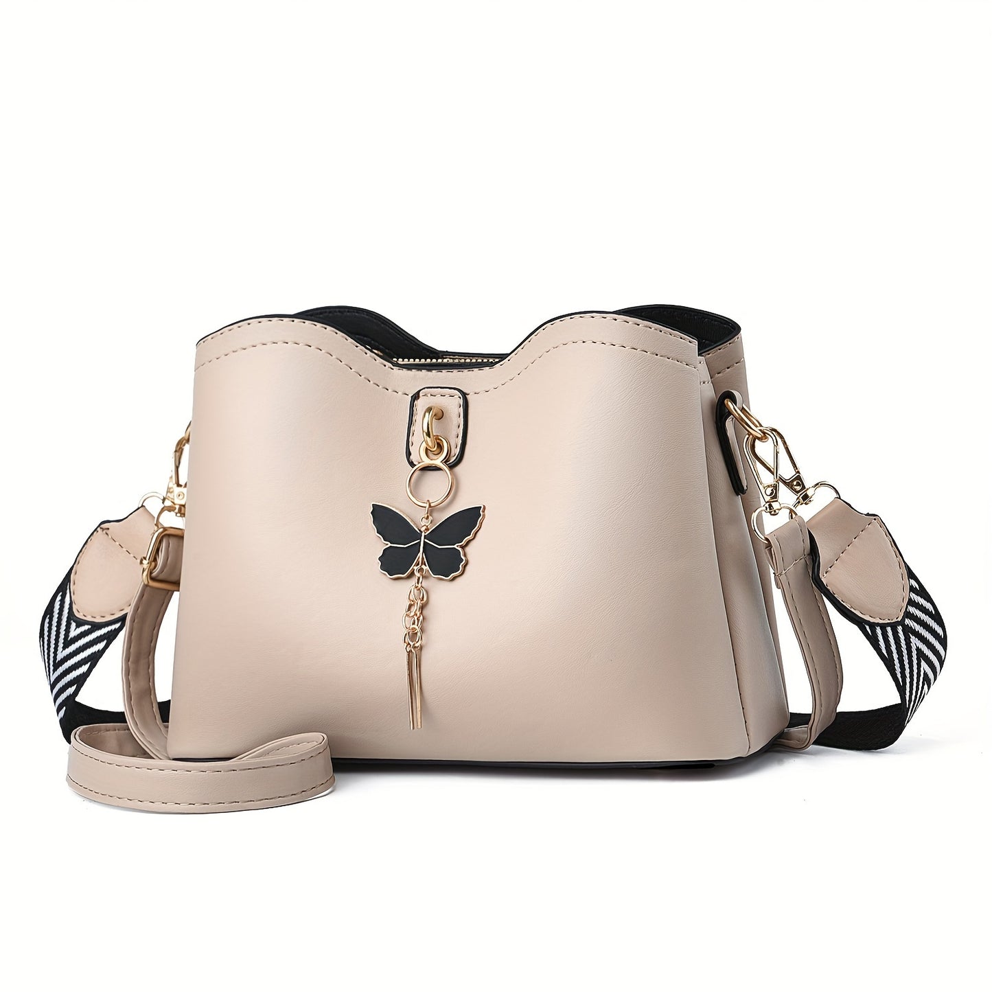 Butterfly Bucket Crossbody Bag