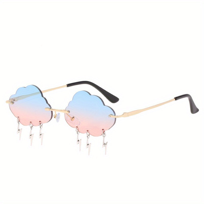 Men’s Cloud & Flash Gradient Sunglasses