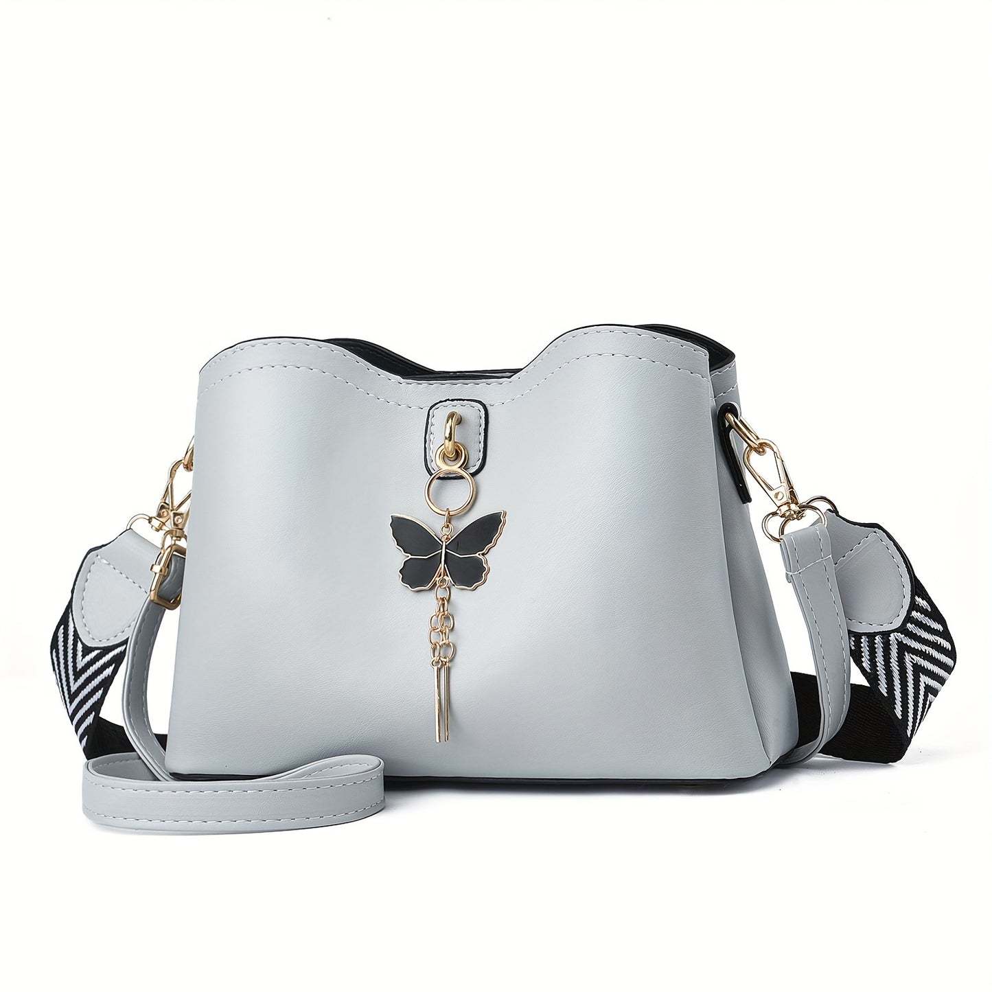 Butterfly Bucket Crossbody Bag