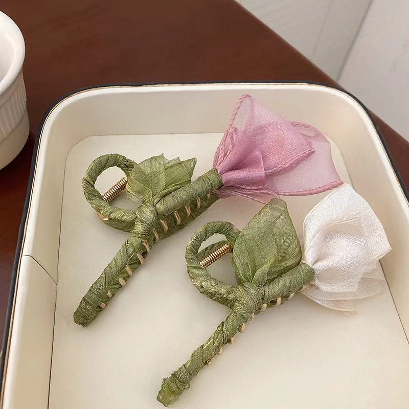 Tulip Flower Hair Claw Clip