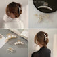 French Faux Pearl Hair Clip Set