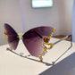 Y2K Rhinestone Butterfly Sunglasses