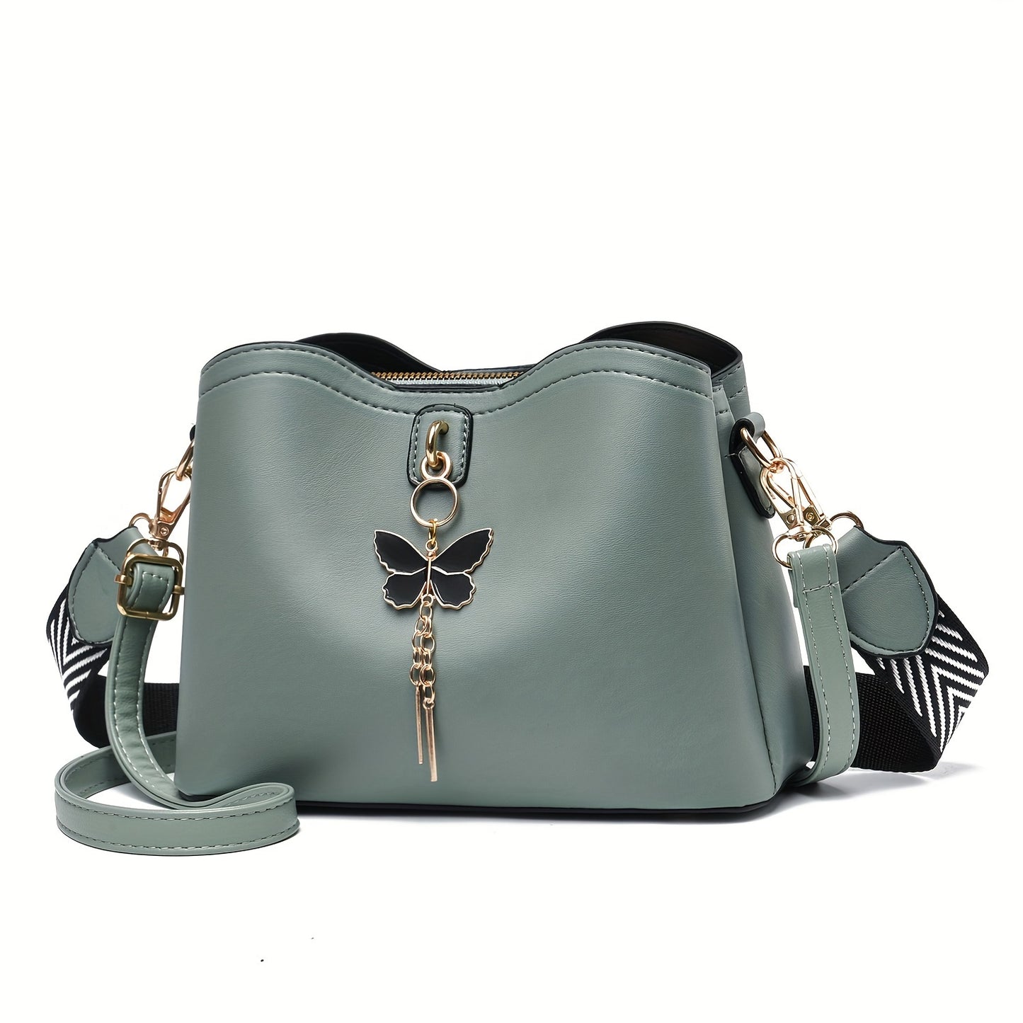 Butterfly Bucket Crossbody Bag