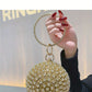 Rhinestone Ball Clutch