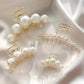 French Faux Pearl Hair Clip Set