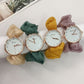 Sparkling Satin Strap Quartz Watch