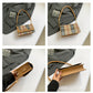 Striped Waterproof PU Leather Crossbody Bag