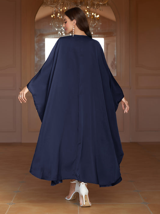 Beaded Solid Ramadan Kaftan