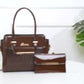 2-Piece Crocodile Pattern Tote Bag Set