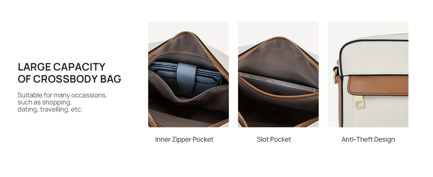 Quilted Vegan Leather Crossbody Bag