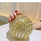 Rhinestone Ball Clutch