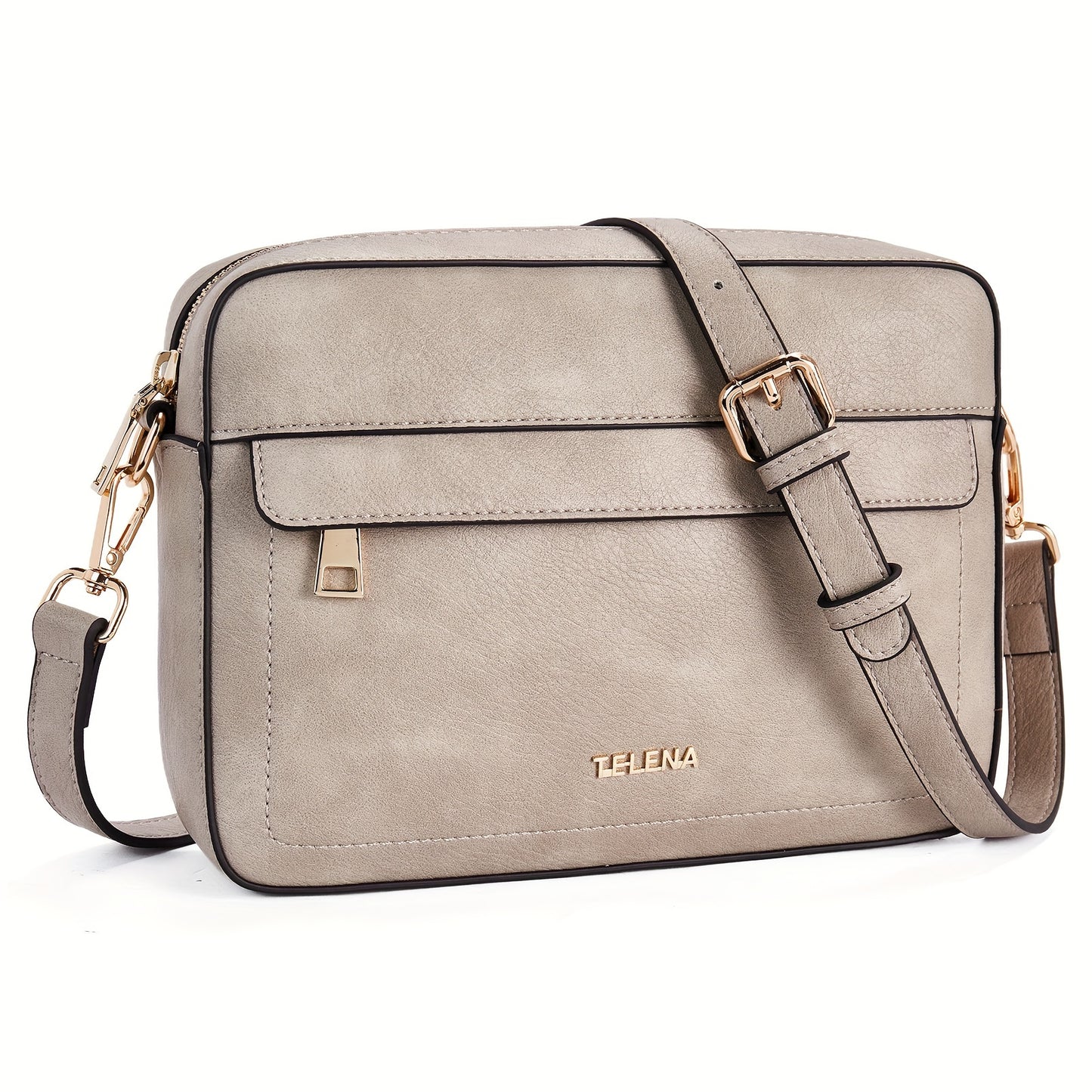 Quilted Vegan Leather Crossbody Bag