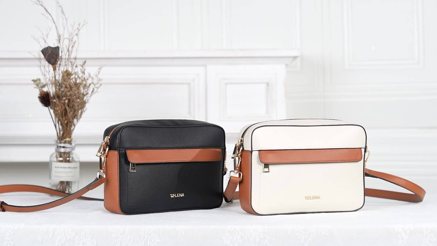 Quilted Vegan Leather Crossbody Bag