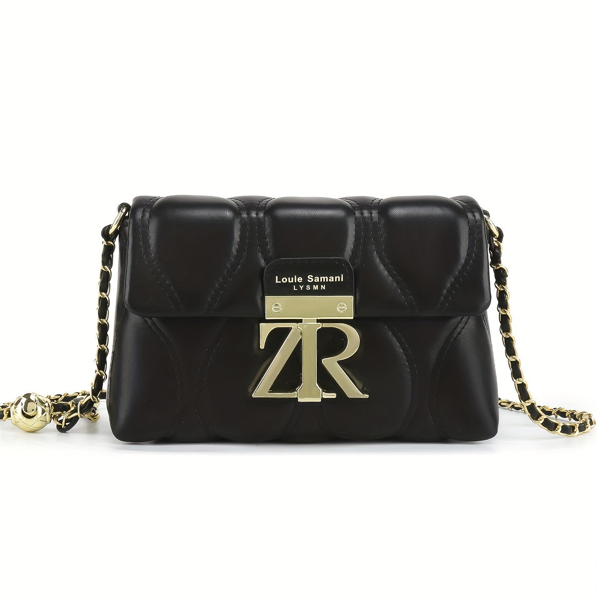 Black PU Leather Crossbody Bag