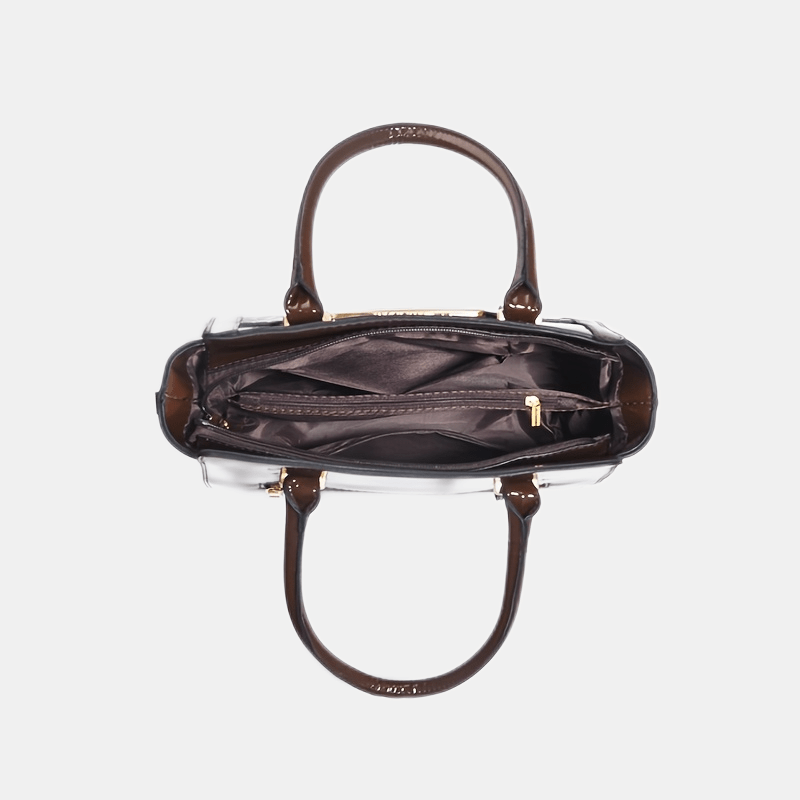 2-Piece Crocodile Pattern Tote Bag Set