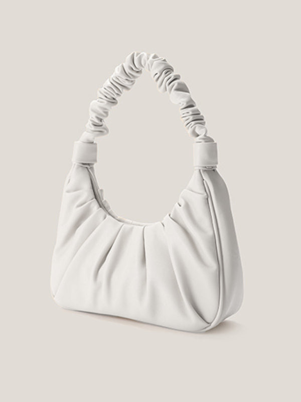 Cloud Pleat Baguette Shoulder Bag