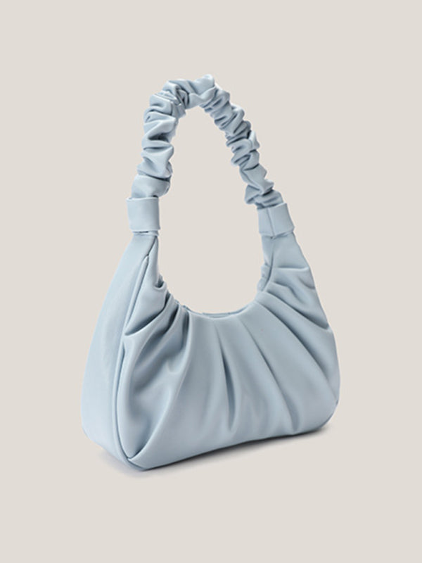 Cloud Pleat Baguette Shoulder Bag