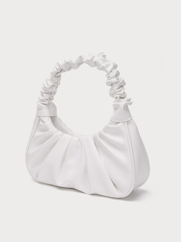 Cloud Pleat Baguette Shoulder Bag
